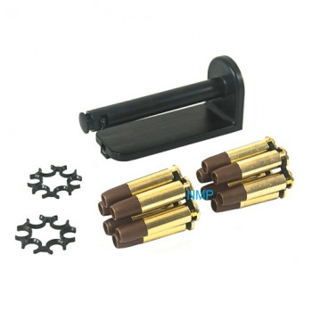 ASG Moon clip Set Includes 12 x 4.5mm Shells and 4 Moon Clips and Belt clip holder, Fits 16k 715 Onwards Only