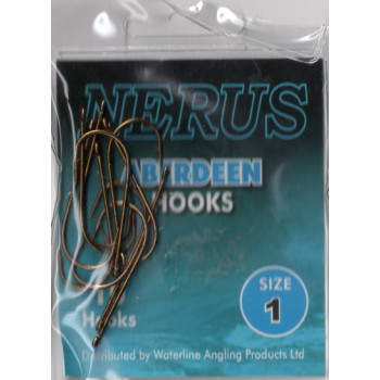 NERUS SEA HOOKS ABERDEEN SIZE 1 ( pack of 10 hooks )