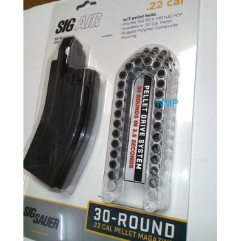 30 Round .22 MCX Virtus Spare Magazine with 3 x 30 shot pellet belts by Sig Sauer